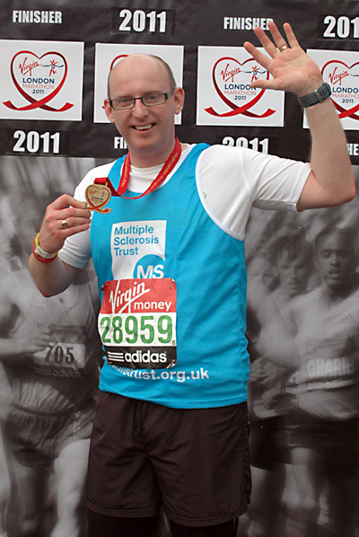 James Turton London Marathon 2011 Finished
